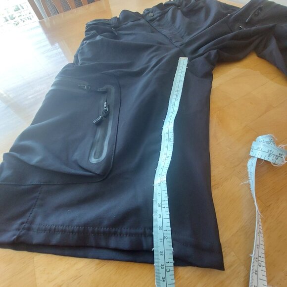 Men's Mountain Bike Shorts Breathable Loose Fit Black Multi Pockets Size Small - Picture 12 of 14